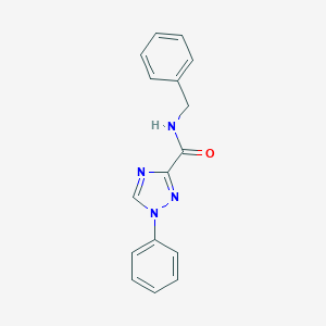 molecular formula C16H14N4O B498252 N-benzyl-1-phenyl-1H-1,2,4-triazole-3-carboxamide 
