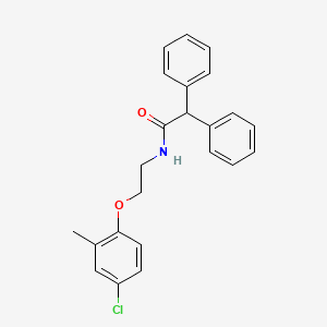 molecular formula C23H22ClNO2 B4982524 N-[2-(4-chloro-2-methylphenoxy)ethyl]-2,2-diphenylacetamide 