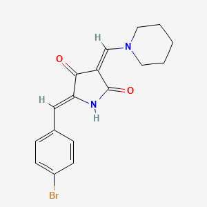 5-(4-bromobenzylidene)-3-(1-piperidinylmethylene)-2,4-pyrrolidinedione