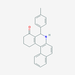 molecular formula C24H21NO B4982558 5-(4-methylphenyl)-2,3,5,6-tetrahydrobenzo[a]phenanthridin-4(1H)-one 