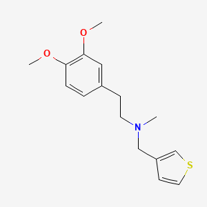 molecular formula C16H21NO2S B4982572 2-(3,4-dimethoxyphenyl)-N-methyl-N-(3-thienylmethyl)ethanamine 
