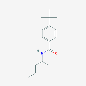 molecular formula C16H25NO B4982577 4-tert-butyl-N-(1-methylbutyl)benzamide 