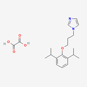molecular formula C20H28N2O5 B4982724 1-[3-(2,6-diisopropylphenoxy)propyl]-1H-imidazole oxalate 