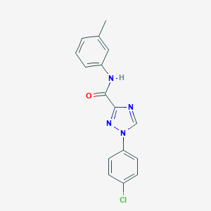 molecular formula C16H13ClN4O B498275 1-(4-chlorophenyl)-N-(3-methylphenyl)-1H-1,2,4-triazole-3-carboxamide 