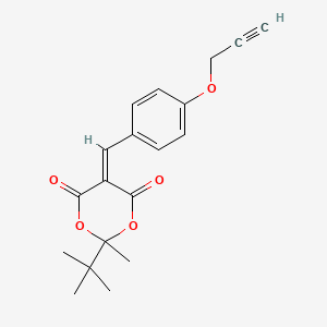 2-tert-butyl-2-methyl-5-[4-(2-propyn-1-yloxy)benzylidene]-1,3-dioxane-4,6-dione