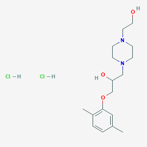 molecular formula C17H30Cl2N2O3 B4982780 1-(2,5-dimethylphenoxy)-3-[4-(2-hydroxyethyl)-1-piperazinyl]-2-propanol dihydrochloride 