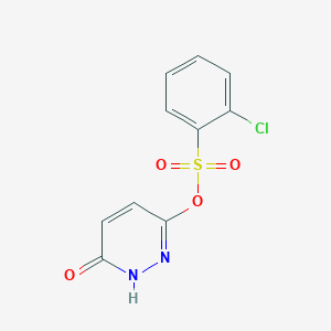 molecular formula C10H7ClN2O4S B4982786 6-hydroxy-3-pyridazinyl 2-chlorobenzenesulfonate 