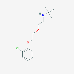molecular formula C15H24ClNO2 B4982787 N-{2-[2-(2-chloro-4-methylphenoxy)ethoxy]ethyl}-2-methyl-2-propanamine 