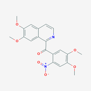 (6,7-dimethoxy-1-isoquinolinyl)(4,5-dimethoxy-2-nitrophenyl)methanone