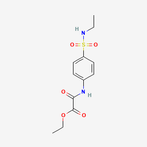 molecular formula C12H16N2O5S B4982843 ethyl ({4-[(ethylamino)sulfonyl]phenyl}amino)(oxo)acetate 