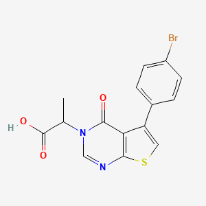 2-[5-(4-bromophenyl)-4-oxothieno[2,3-d]pyrimidin-3(4H)-yl]propanoic acid