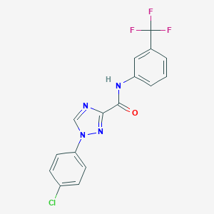 1-(4-chlorophenyl)-N-[3-(trifluoromethyl)phenyl]-1H-1,2,4-triazole-3-carboxamide