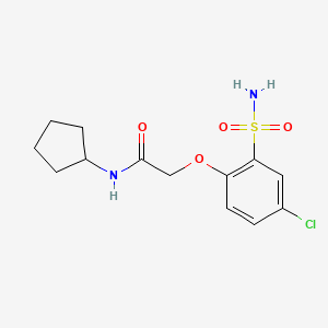 2-[2-(aminosulfonyl)-4-chlorophenoxy]-N-cyclopentylacetamide