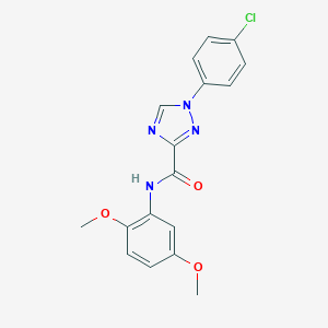 1-(4-chlorophenyl)-N-(2,5-dimethoxyphenyl)-1H-1,2,4-triazole-3-carboxamide