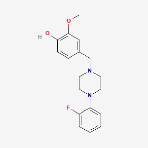 4-{[4-(2-fluorophenyl)-1-piperazinyl]methyl}-2-methoxyphenol