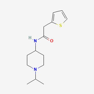 molecular formula C14H22N2OS B4982957 N-(1-isopropyl-4-piperidinyl)-2-(2-thienyl)acetamide CAS No. 959240-67-6
