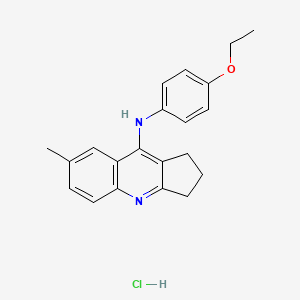 molecular formula C21H23ClN2O B4982969 N-(4-ethoxyphenyl)-7-methyl-2,3-dihydro-1H-cyclopenta[b]quinolin-9-amine hydrochloride 