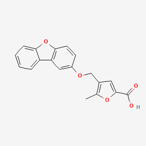 4-[(dibenzo[b,d]furan-2-yloxy)methyl]-5-methyl-2-furoic acid