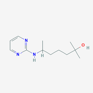 2-methyl-6-(2-pyrimidinylamino)-2-heptanol