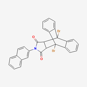 1,8-dibromo-17-(2-naphthyl)-17-azapentacyclo[6.6.5.0~2,7~.0~9,14~.0~15,19~]nonadeca-2,4,6,9,11,13-hexaene-16,18-dione