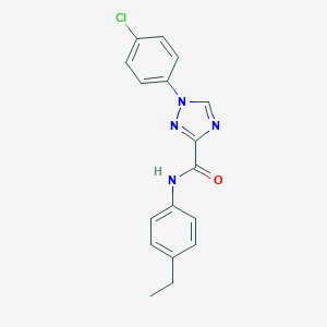 1-(4-chlorophenyl)-N-(4-ethylphenyl)-1H-1,2,4-triazole-3-carboxamide