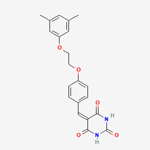 5-{4-[2-(3,5-dimethylphenoxy)ethoxy]benzylidene}-2,4,6(1H,3H,5H)-pyrimidinetrione