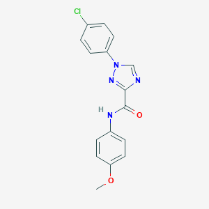 1-(4-chlorophenyl)-N-(4-methoxyphenyl)-1H-1,2,4-triazole-3-carboxamide