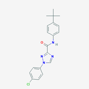 molecular formula C19H19ClN4O B498303 N-(4-tert-butylphenyl)-1-(4-chlorophenyl)-1H-1,2,4-triazole-3-carboxamide 