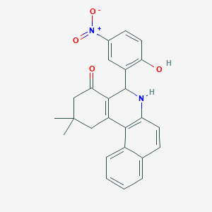 5-(2-hydroxy-5-nitrophenyl)-2,2-dimethyl-2,3,5,6-tetrahydrobenzo[a]phenanthridin-4(1H)-one