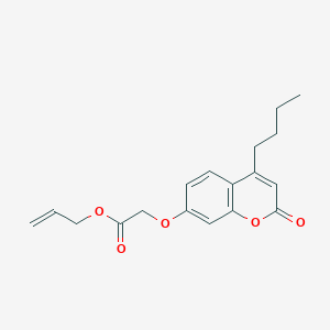 molecular formula C18H20O5 B4983061 allyl [(4-butyl-2-oxo-2H-chromen-7-yl)oxy]acetate 
