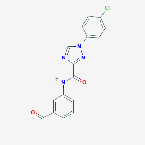 N-(3-acetylphenyl)-1-(4-chlorophenyl)-1H-1,2,4-triazole-3-carboxamide