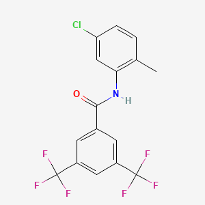 molecular formula C16H10ClF6NO B4983163 N-(5-chloro-2-methylphenyl)-3,5-bis(trifluoromethyl)benzamide 