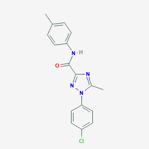 molecular formula C17H15ClN4O B498318 1-(4-chlorophenyl)-5-methyl-N-(4-methylphenyl)-1H-1,2,4-triazole-3-carboxamide CAS No. 321431-25-8