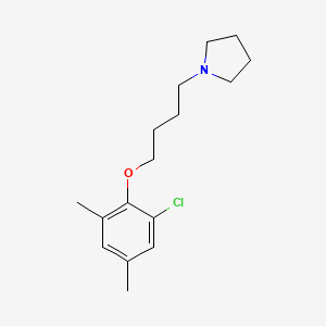 molecular formula C16H24ClNO B4983182 1-[4-(2-chloro-4,6-dimethylphenoxy)butyl]pyrrolidine 