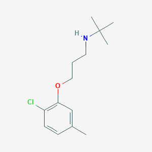 molecular formula C14H22ClNO B4983214 N-(tert-butyl)-3-(2-chloro-5-methylphenoxy)-1-propanamine 