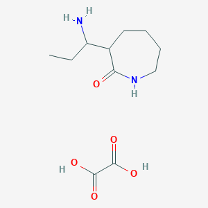 molecular formula C11H20N2O5 B4983251 3-(1-aminopropyl)-2-azepanone oxalate 