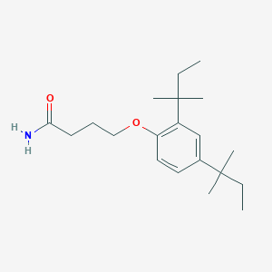 molecular formula C20H33NO2 B4983272 4-[2,4-bis(1,1-dimethylpropyl)phenoxy]butanamide 