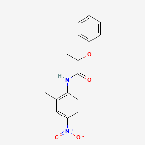 molecular formula C16H16N2O4 B4983300 N-(2-methyl-4-nitrophenyl)-2-phenoxypropanamide 