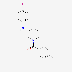 molecular formula C20H23FN2O B4983310 1-(3,4-dimethylbenzoyl)-N-(4-fluorophenyl)-3-piperidinamine 