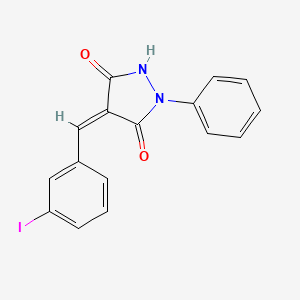 molecular formula C16H11IN2O2 B4983320 4-(3-iodobenzylidene)-1-phenyl-3,5-pyrazolidinedione 