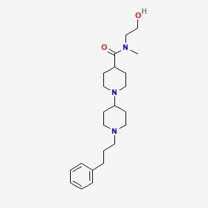 molecular formula C23H37N3O2 B4983355 N-(2-hydroxyethyl)-N-methyl-1'-(3-phenylpropyl)-1,4'-bipiperidine-4-carboxamide 