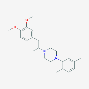 molecular formula C23H32N2O2 B4983366 1-[2-(3,4-dimethoxyphenyl)-1-methylethyl]-4-(2,5-dimethylphenyl)piperazine 