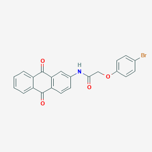 molecular formula C22H14BrNO4 B4983370 2-(4-bromophenoxy)-N-(9,10-dioxo-9,10-dihydro-2-anthracenyl)acetamide 