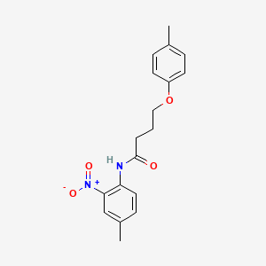 molecular formula C18H20N2O4 B4983396 N-(4-methyl-2-nitrophenyl)-4-(4-methylphenoxy)butanamide 