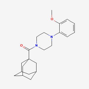 molecular formula C22H30N2O2 B4983480 1-(1-adamantylcarbonyl)-4-(2-methoxyphenyl)piperazine 