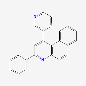 molecular formula C24H16N2 B4983499 3-phenyl-1-(3-pyridinyl)benzo[f]quinoline 