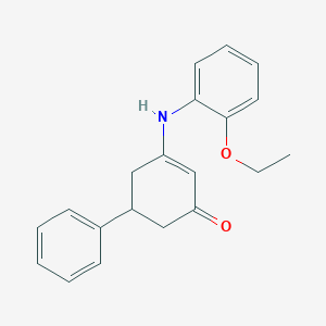 3-[(2-ethoxyphenyl)amino]-5-phenyl-2-cyclohexen-1-one