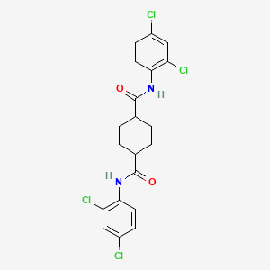 molecular formula C20H18Cl4N2O2 B4983537 N,N'-bis(2,4-dichlorophenyl)-1,4-cyclohexanedicarboxamide 