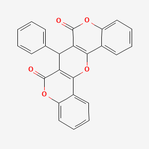 molecular formula C25H14O5 B4983588 7-phenyl-6H,7H,8H-chromeno[3',4':5,6]pyrano[3,2-c]chromene-6,8-dione 