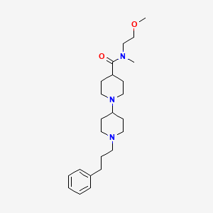 molecular formula C24H39N3O2 B4983621 N-(2-methoxyethyl)-N-methyl-1'-(3-phenylpropyl)-1,4'-bipiperidine-4-carboxamide 